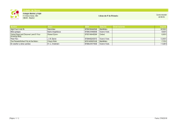 Listado de libros - Colegio Ram&oacute;n y Cajal