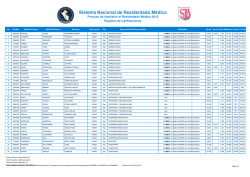 Residentado Medico 2016 - residentado m&eacute;dico