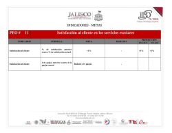 Satisfacci&oacute;n al cliente en los servicios escolares