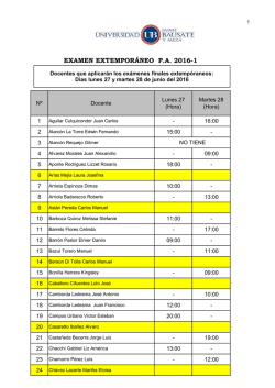 EXAMEN EXTEMPOR&Aacute;NEO P.A. 2016-1