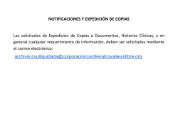notificaciones y expedici&oacute;n de copias