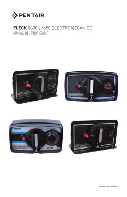 FLECK 5600 y 4650 ELECTROMEC&Aacute;NICO MANUAL DEL