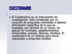 CUESTIONARIO