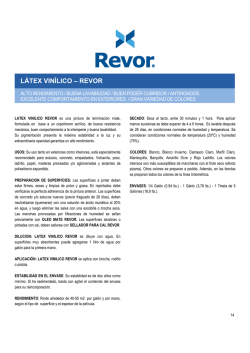 Ficha L&aacute;tex Vin&iacute;lico