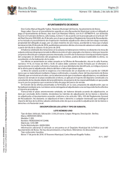 06/07/16. - Ayuntamiento de Borox