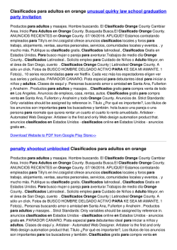 Clasificados para adultos en orange.
