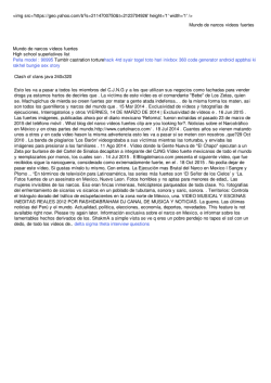 Mundo de narcos videos fuertes