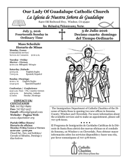 La Iglesia de Nuestra Se&ntilde;ora de Guadalupe