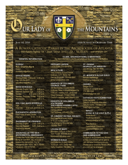 A ROMAN CATHOLIC PARISH IN THE ARCHDIOCESE OF ATLANTA