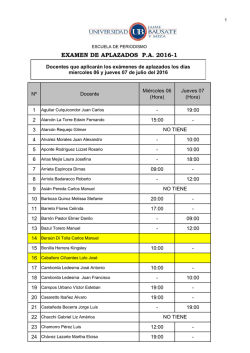 EXAMEN DE APLAZADOS P.A. 2016-1