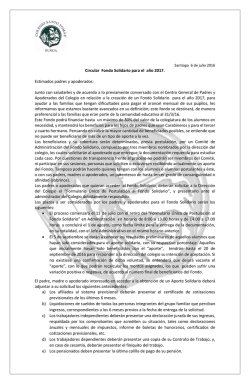 Postulaci&oacute;n Fondo Solidario 2017