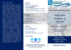 4. Aplicaciones avanzadas de HEC RAS