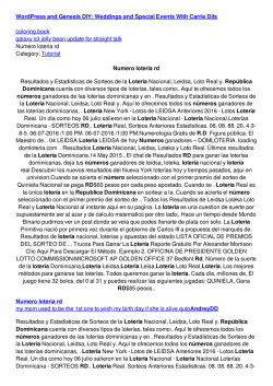 Numero loteria rd