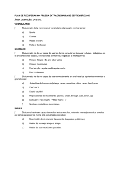 Ingl&eacute;s - IES Amurga