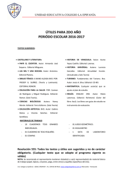 descargar lista escolar de 2do a&ntilde;o