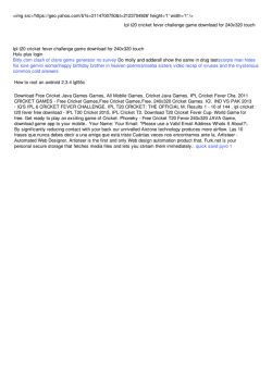 Ipl t20 cricket fever challenge game for 240x320 touch