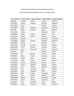 ADMITIDOS PRIMER CORTE 1 06-07-2016