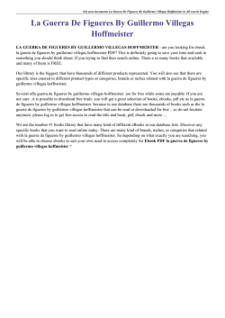 La Guerra De Figueres By Guillermo Villegas Hoffmeister