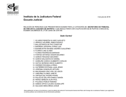 Instituto de la Judicatura Federal Escuela Judicial