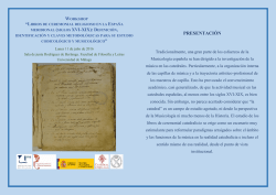 PRESENTACI&Oacute;N - Universidad de M&aacute;laga