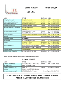 libros 2016-17 - IES "La Azucarera"