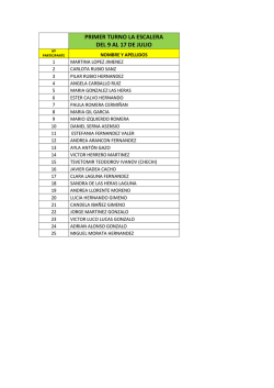 Primer turno La Escalera