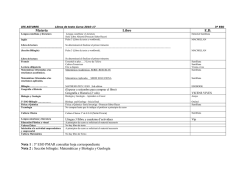 IES ASTURES Libros de texto Curso 2014-15 1&ordm; ESO