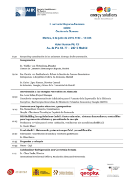 Jornada y Misi&oacute;n Comercial Hispano-Alemana de Geotermia