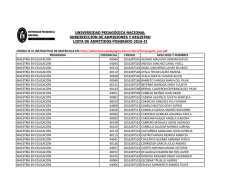 lista de admitidos posgrado 2016-ii