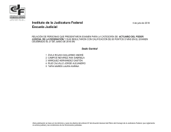 Lista de Aprobados - Instituto de la Judicatura Federal