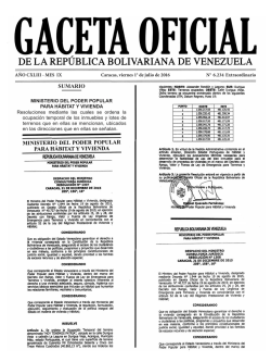 Gaceta Oficial Extraordinaria 6234