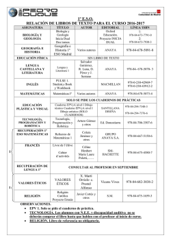 1&ordm; E.S.O - IES Pedro Duque