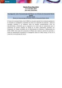 Roche Press Day 2016 - Latam Roche PressDay