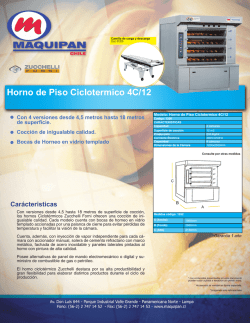 Horno de Piso Ciclotermico 4C/12