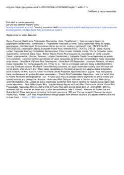 First bank pr casas reposeidas