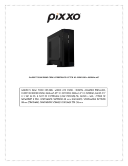 gabinete slim pixxo cm-01r2 micro atx panel frontal acabado