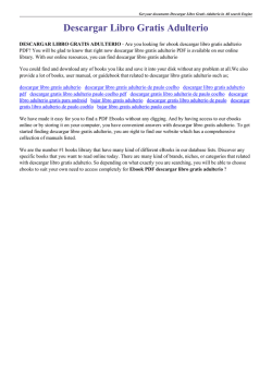 Descargar Libro Gratis Adulterio