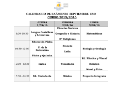 EXAMENES SEPT16 ESO