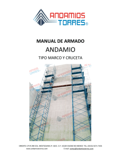 Manual de armado andamio tipo marco y cruceta