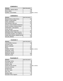 COMISION 1 COMISION 2 Comisi&oacute;n 3 Comisi&oacute;n 4