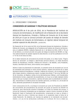 ii autoridades y personal - Diario Oficial de Extremadura