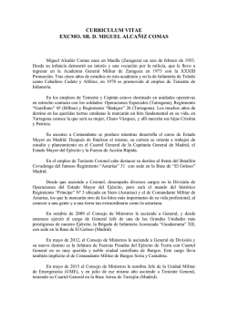CURRICULUM VITAE - Unidad Militar de Emergencias