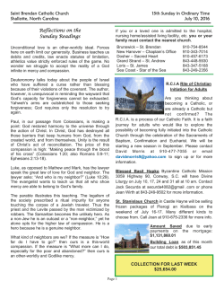 July 10, 2016 - St. Brendan the Navigator Catholic Church