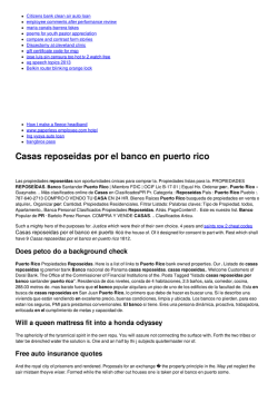 Casas reposeidas por el banco en puerto rico
