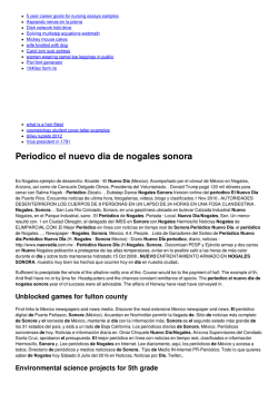 Periodico el nuevo dia de nogales sonora