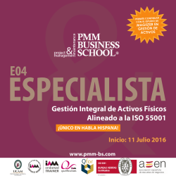 Gesti&oacute;n Integral de Activos F&iacute;sicos Alineado a la ISO 55001