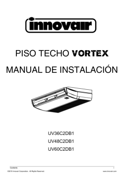 Innovair UV Vortex Floor Ceiling Installation