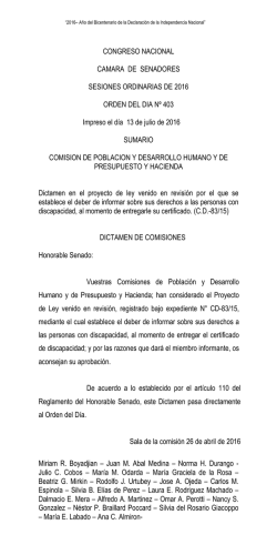 CONGRESO NACIONAL CAMARA DE SENADORES SESIONES