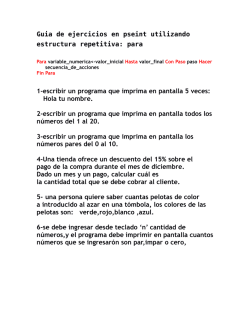 para 1-escribir un programa que imprima en pantalla 5 veces