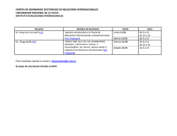 Tercer Bloque - Instituto de Relaciones Internacionales